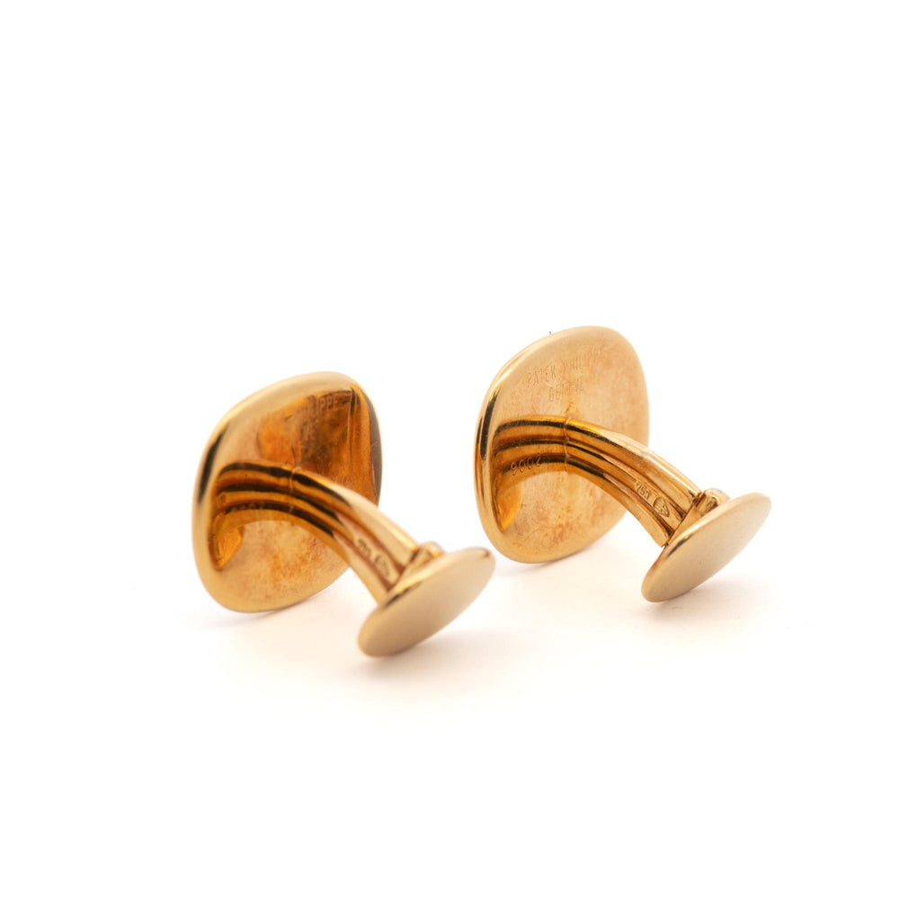 Patek Philippe 18k Yellow Gold Ellipse Cuff Links