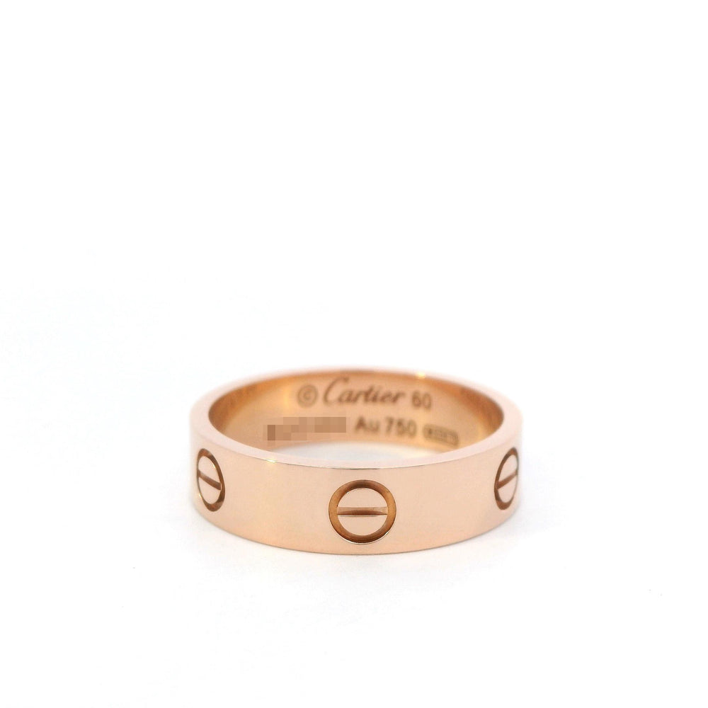 Cartier Classic Love Ring 18K Rose Gold Size 60