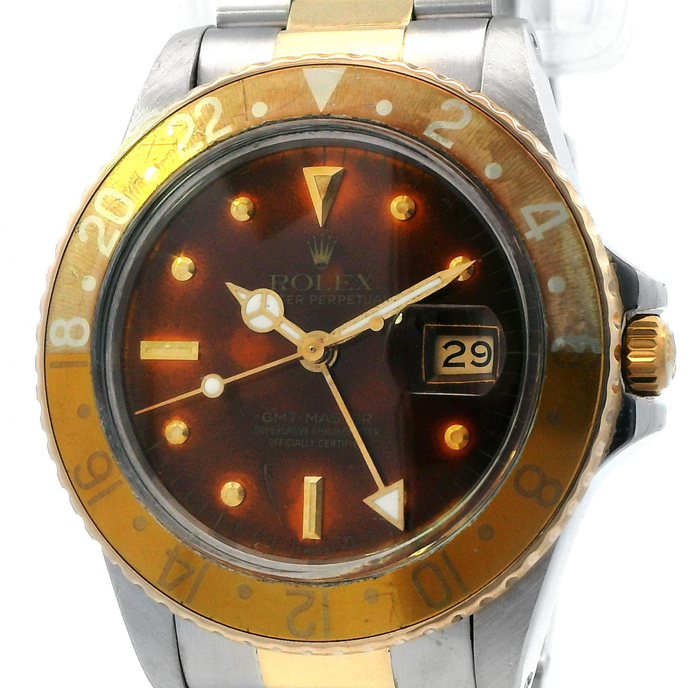Rolex 16753 GMT Master II 40mm 18k YG & S/S