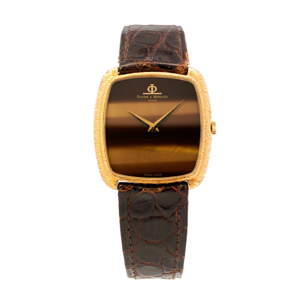 Baume & Mercier 18k Tiger's Eye Dial YG 37213