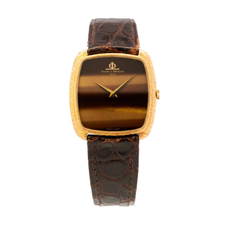 Baume & Mercier 18k Tiger's Eye Dial YG 37213