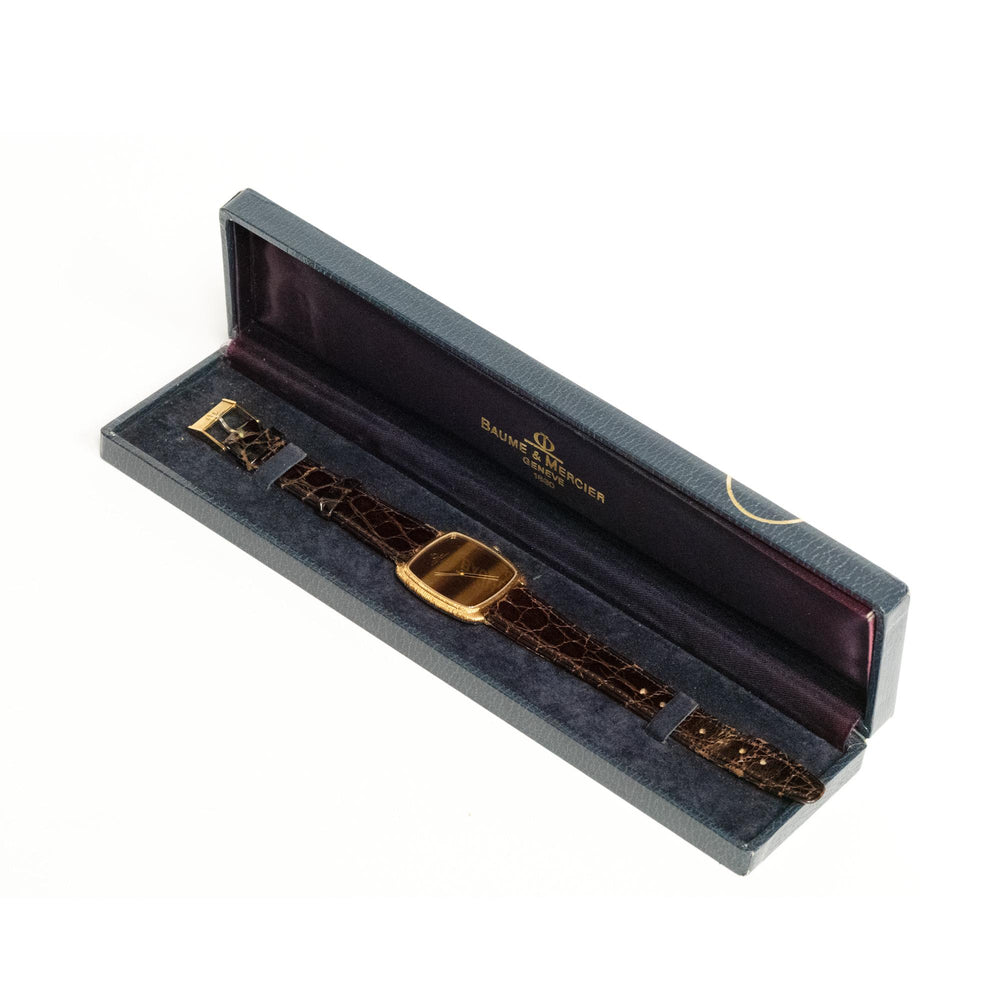 Baume & Mercier 18k Tiger's Eye Dial YG 37213