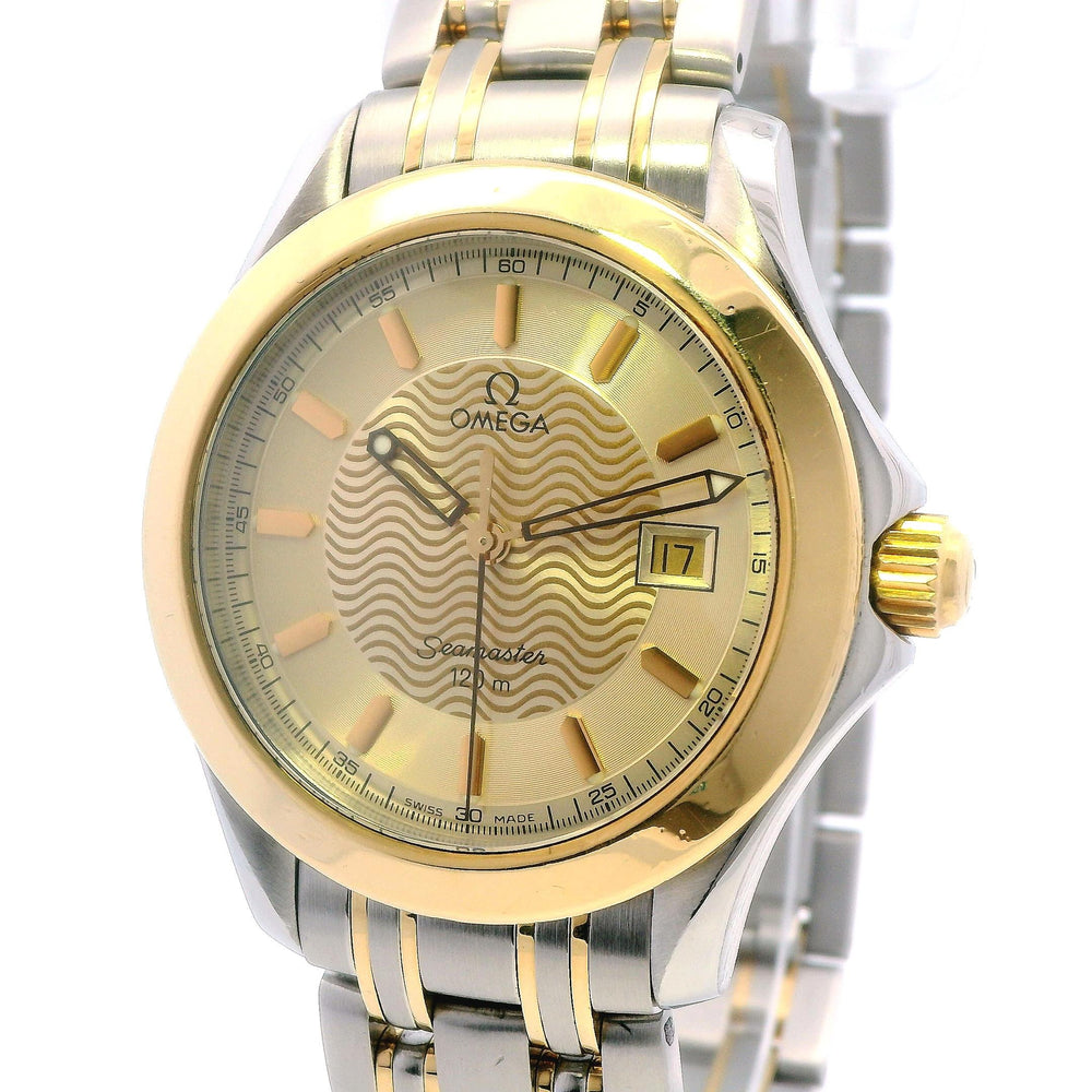 Omega Seamaster 36mm Quartz 18k Yellow Gold