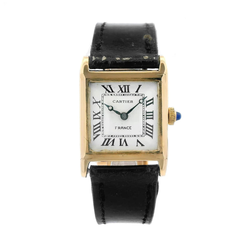 Cartier Tank 24mm 18k Yellow Gold