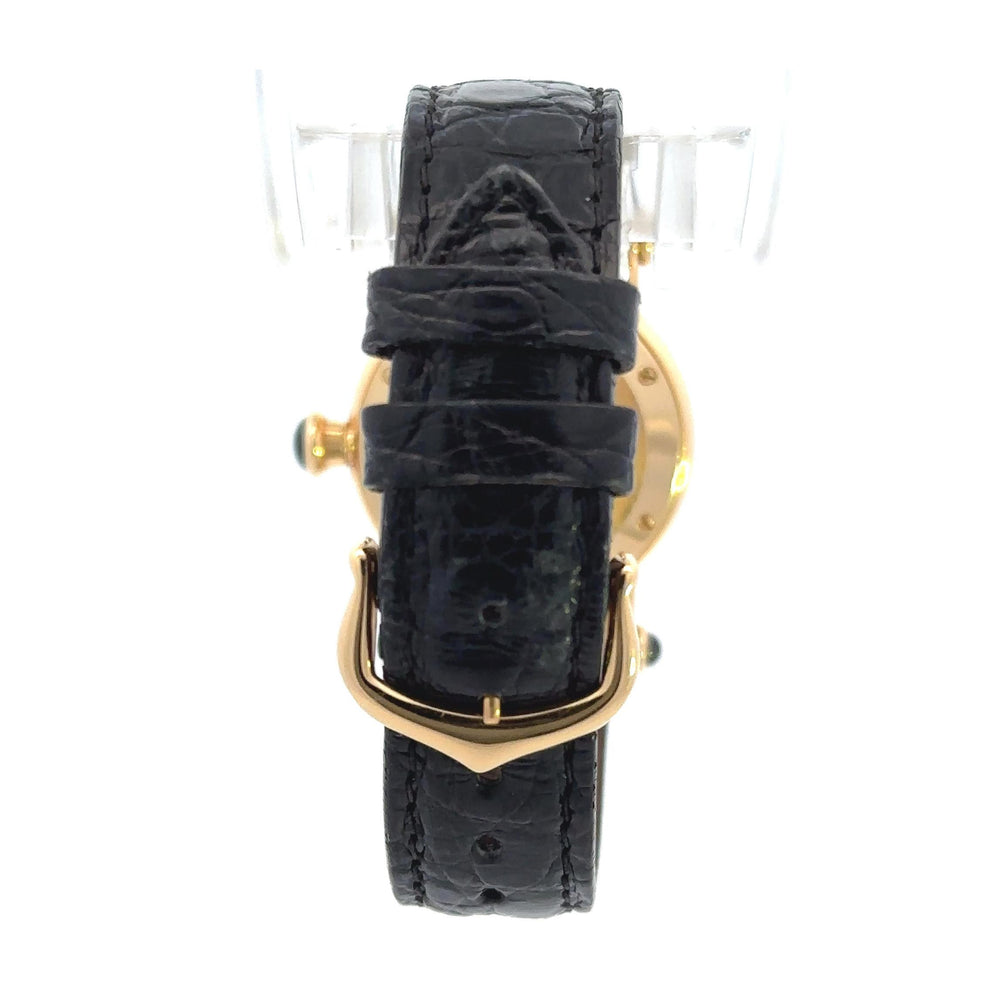 Cartier Lady Dress 28mm Yellow Gold on Leather 1440