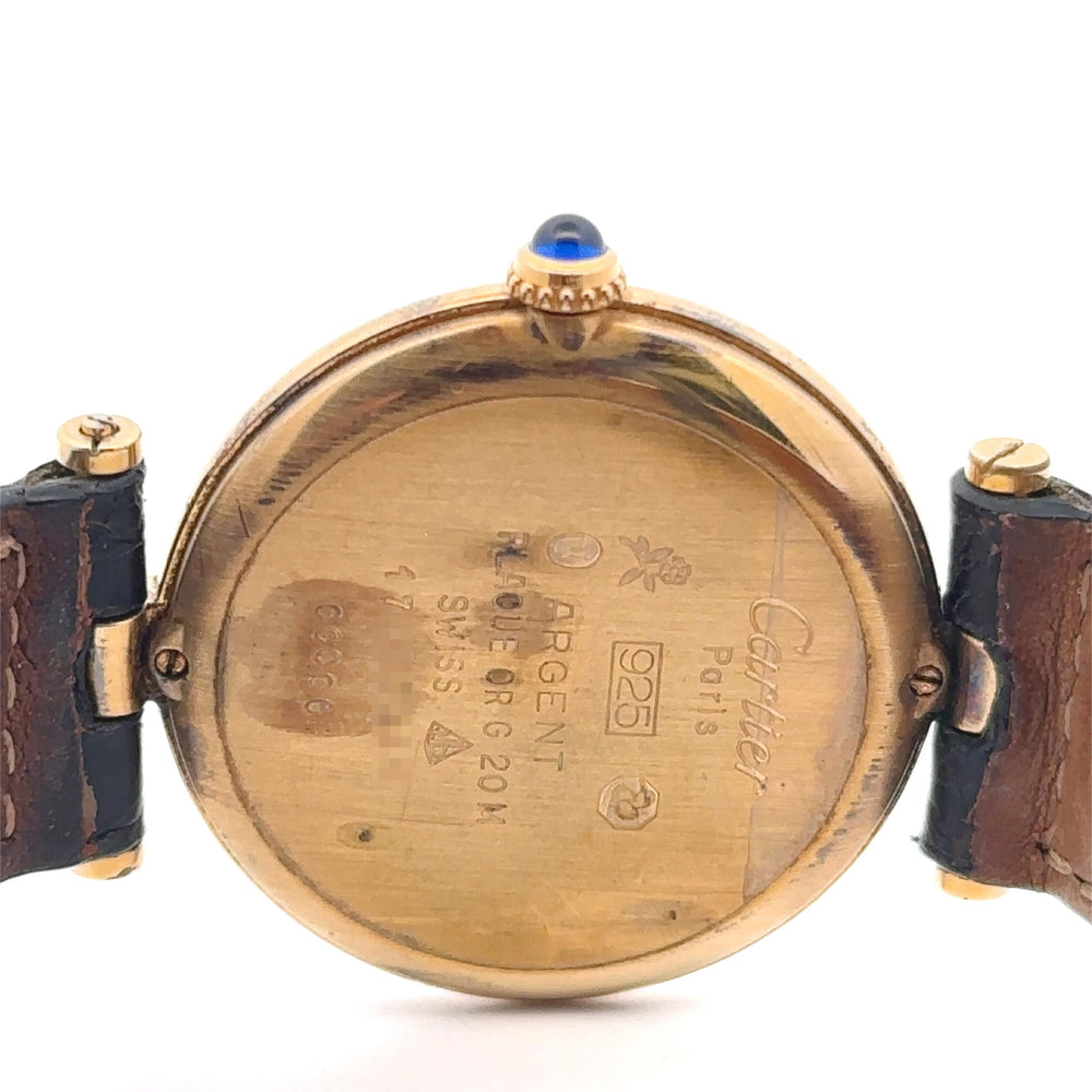 Cartier Must de Cartier 30mm Vermeil Over Silver