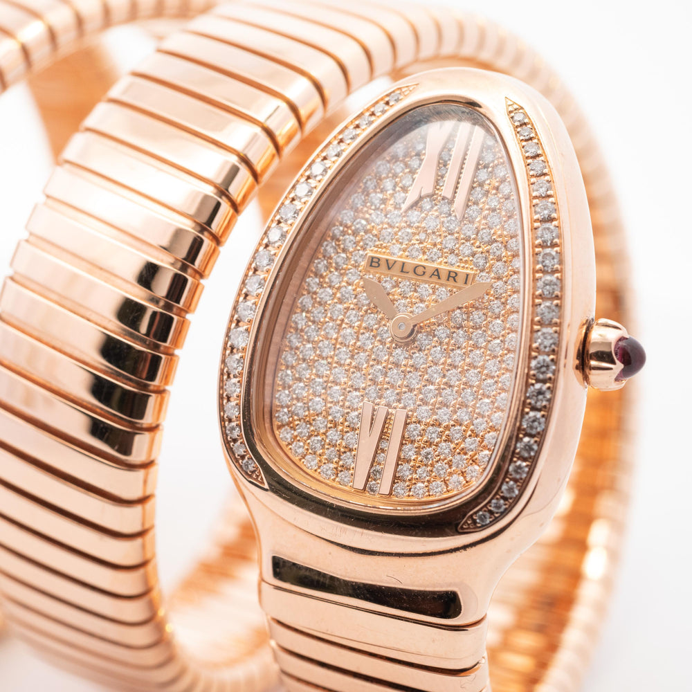 Bulgari Serpenti Tubogas 35 RG Diamond SPP35G