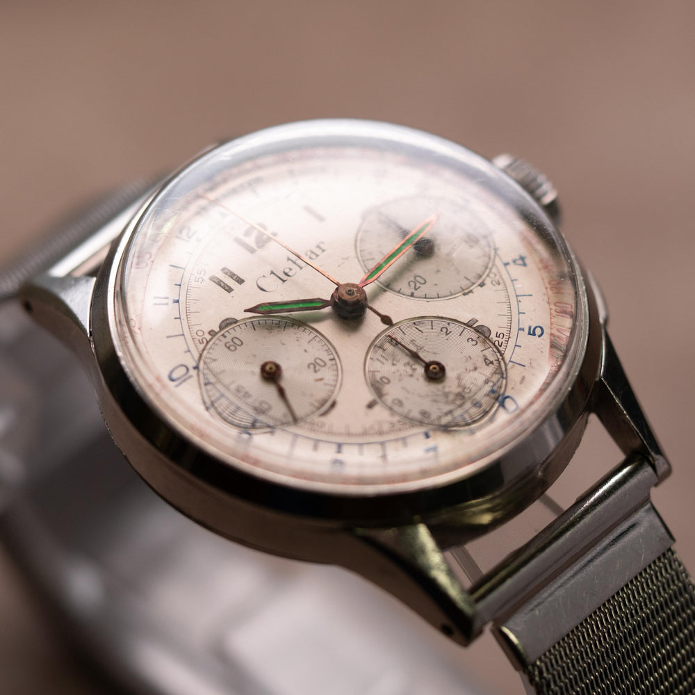 Clebar Chronograph 36mm Stainless Steel Valjoux 72