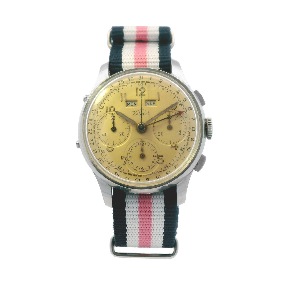 Kelbert Triple Date Calendar 36mm SS Valjoux 72C