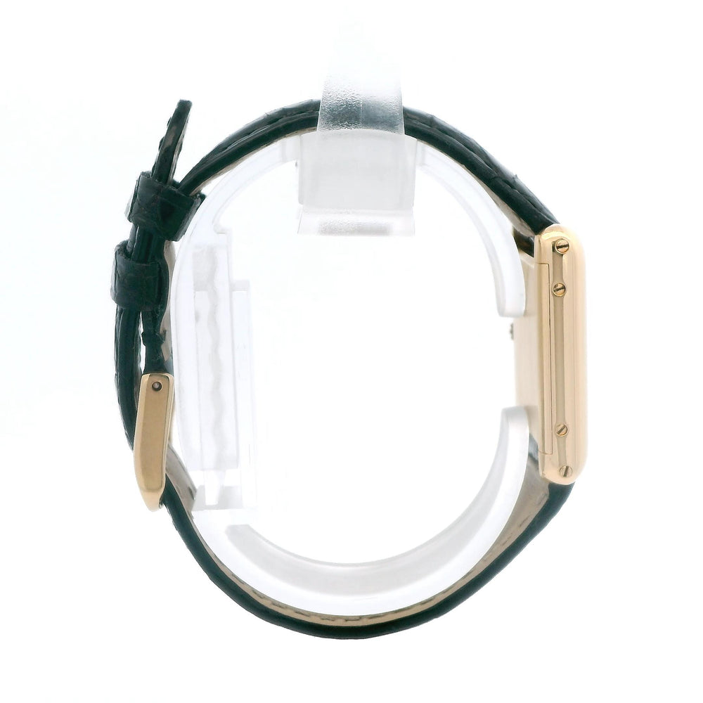 Cartier Tank 20mm 18k Yellow Gold on Leather