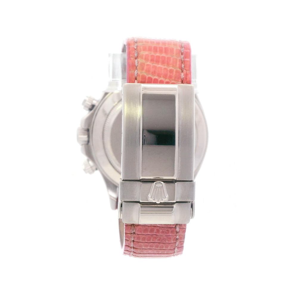 Rolex 116519 Daytona 40mm 18k WG Diamonds on Leather Band