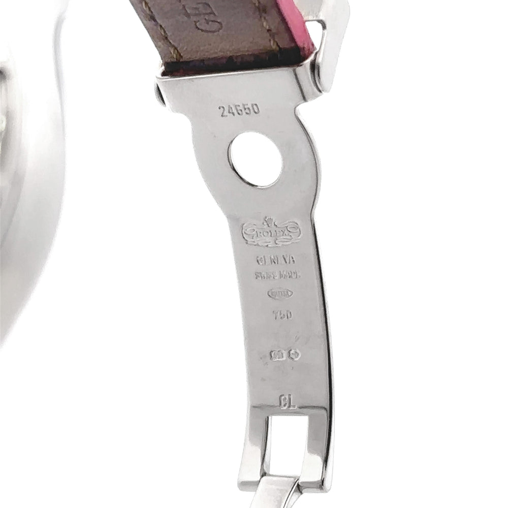 Rolex 116519 Daytona 40mm 18k WG Diamonds on Leather Band