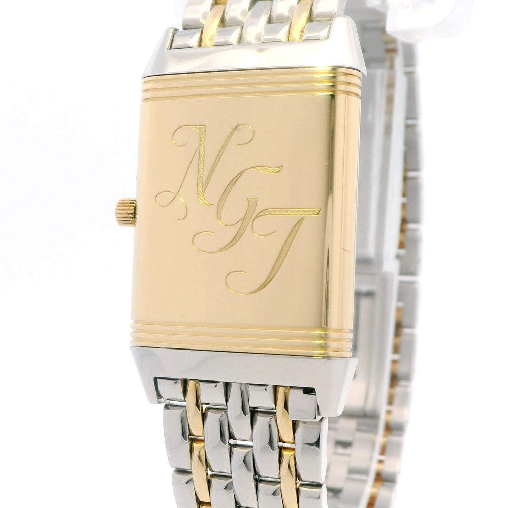 Jaeger Lecoultre 250.5.86 Reverso SS/Yellow Gold Engraved
