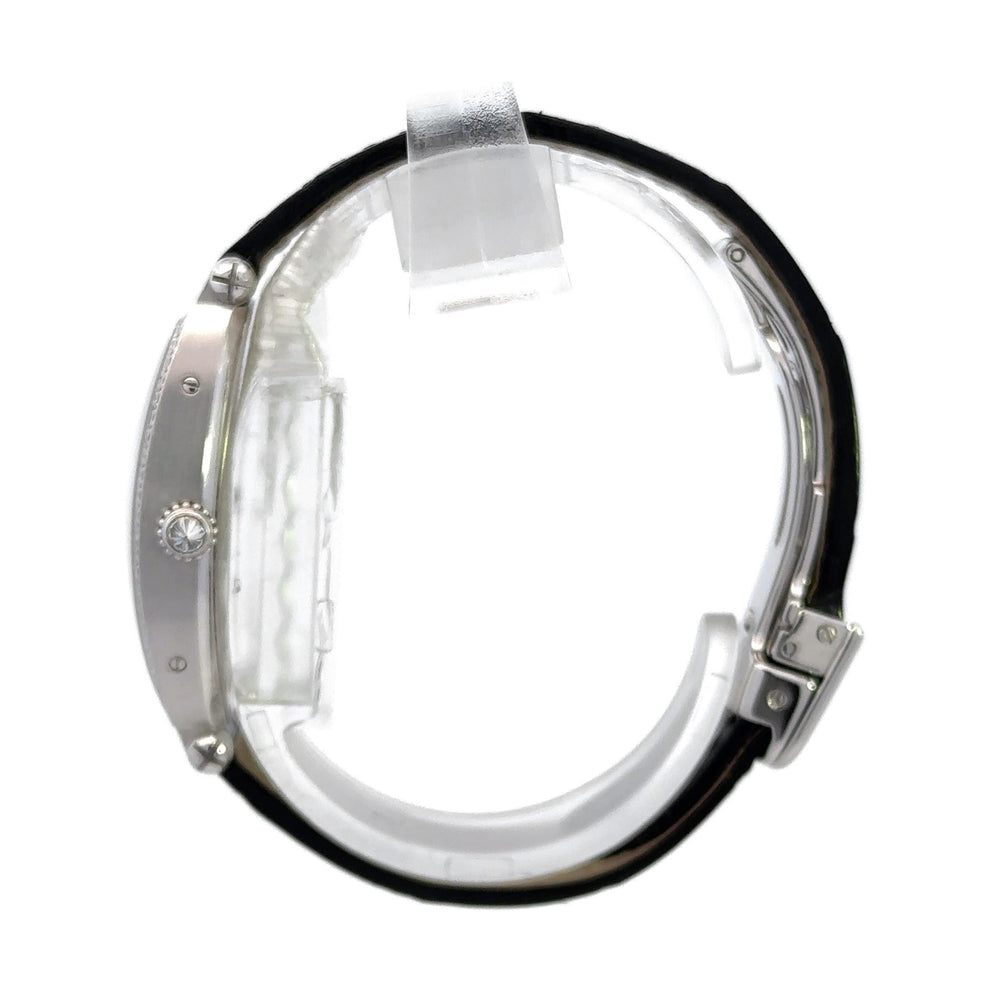 Cartier Tonneau 29mm White Gold Diamond Bezel Watch 2711