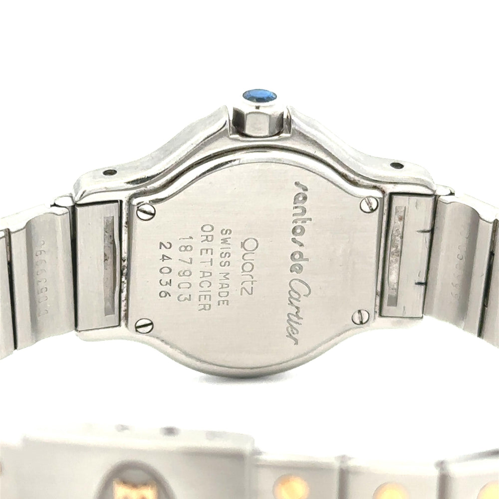 Cartier Santos 30mm Quartz Watch Stainless Steel & Gold 187903