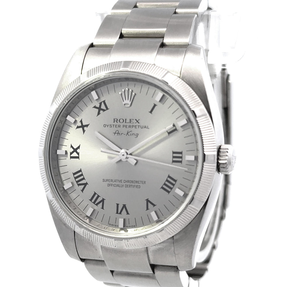 Rolex Air-King 34mm Men's Watch Stainless Steel 2006 114210