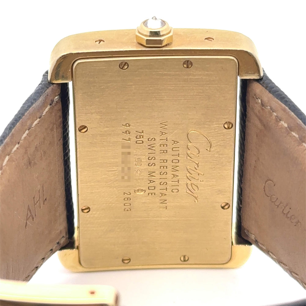 Cartier Tank Divan 18k Yellow Gold Diamond 2603