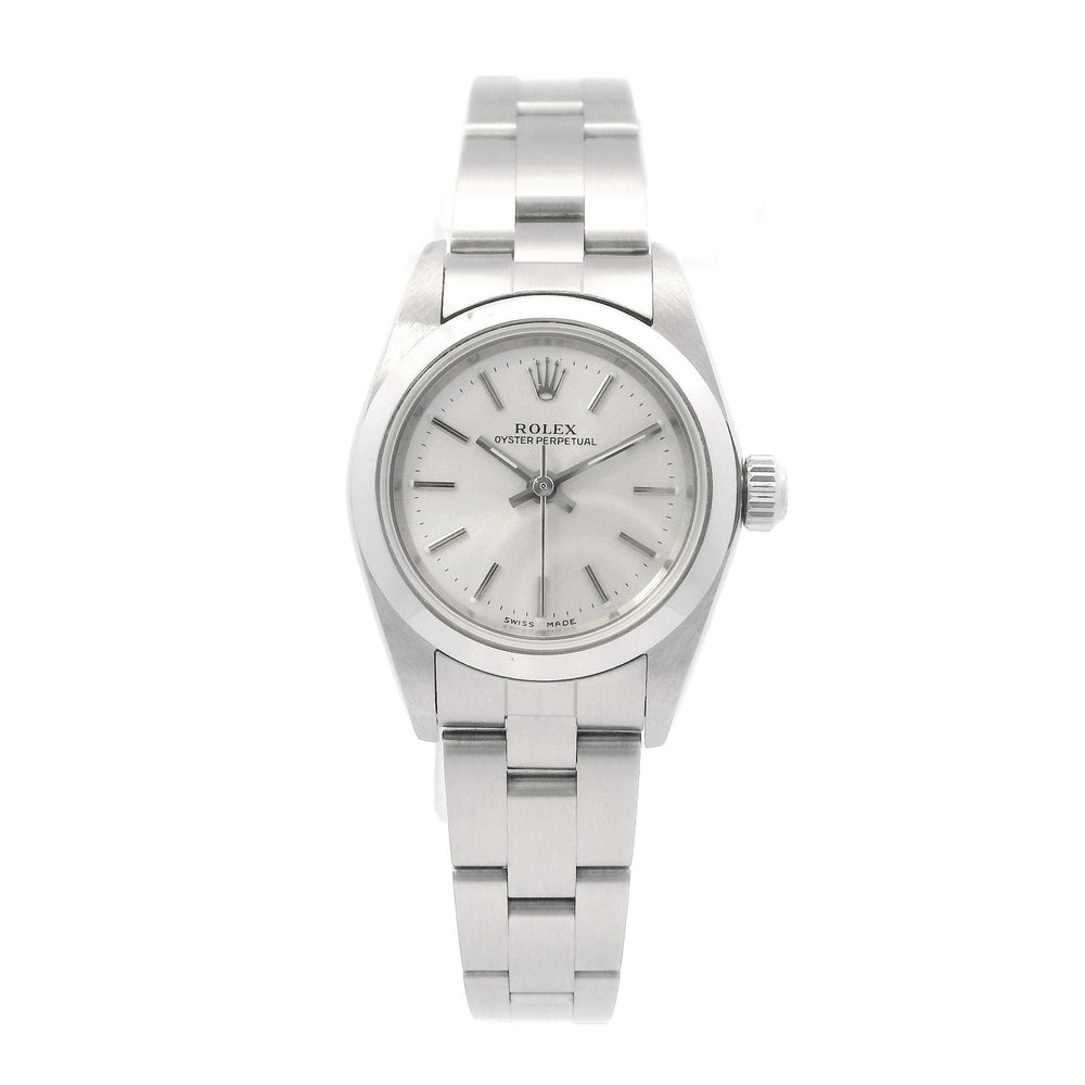 Rolex 76080 OP 34mm Stainless Steel Silver Dial