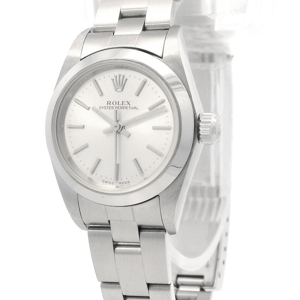 Rolex 76080 OP 34mm Stainless Steel Silver Dial