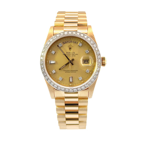 Rolex 18048 pap Day-Date 36mm 18k YG Diamond