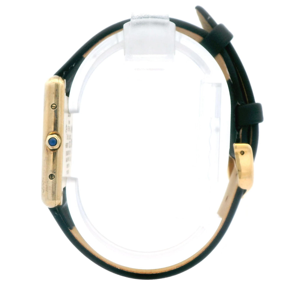 Cartier Tank 23mm Yellow Gold Plated on Leather