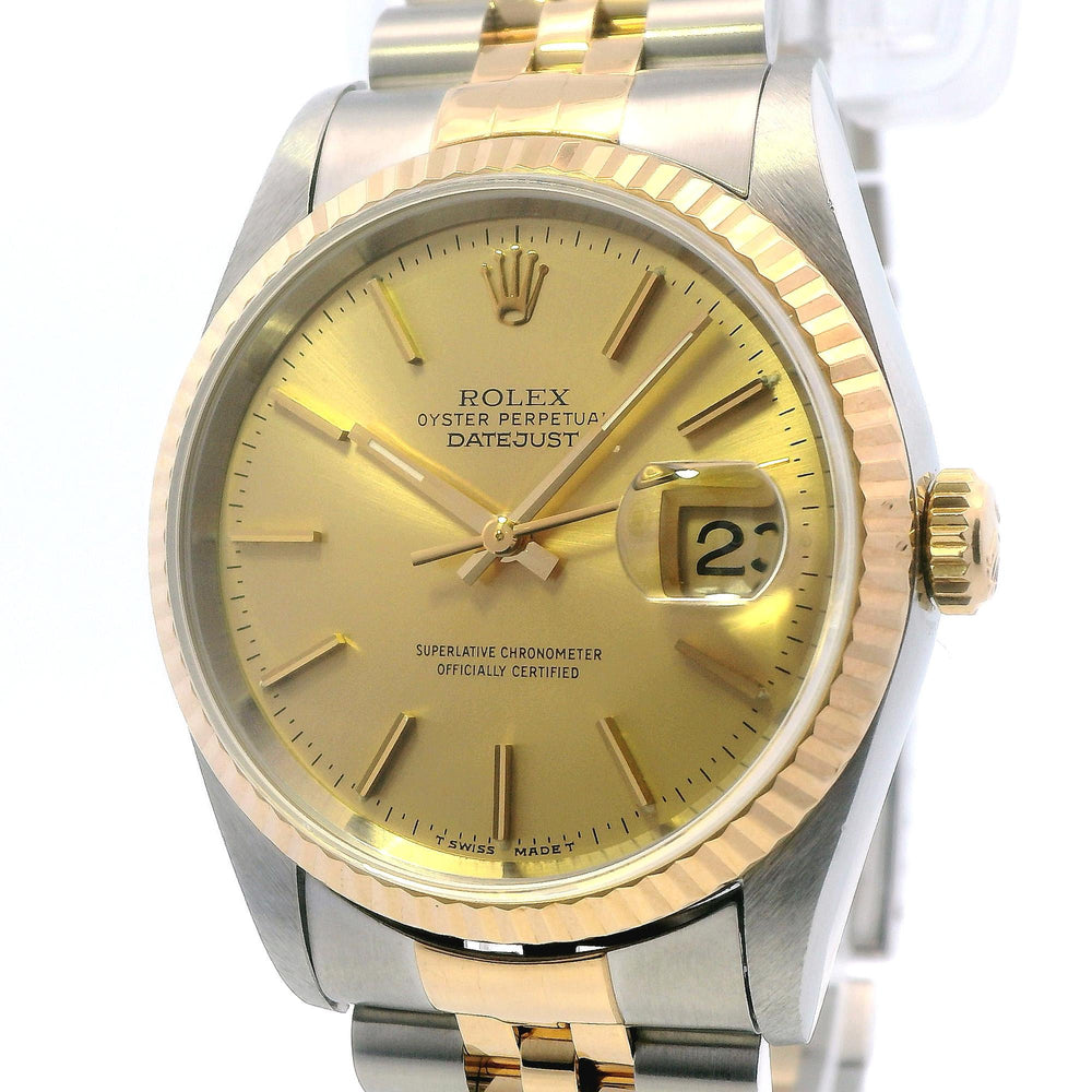 Rolex Datejust 36mm Stainless Steel/Yellow Gold 16233