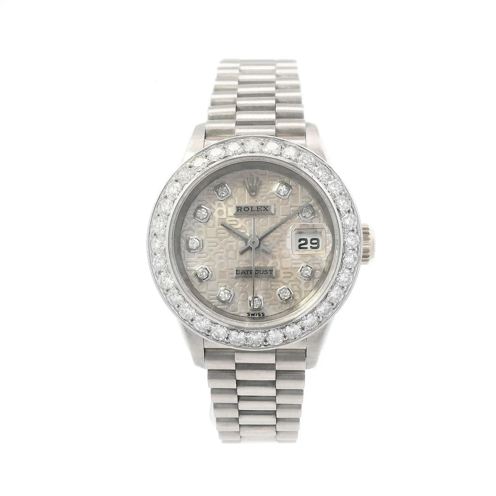 Rolex Datejust 26mm White Gold Diamond 69179