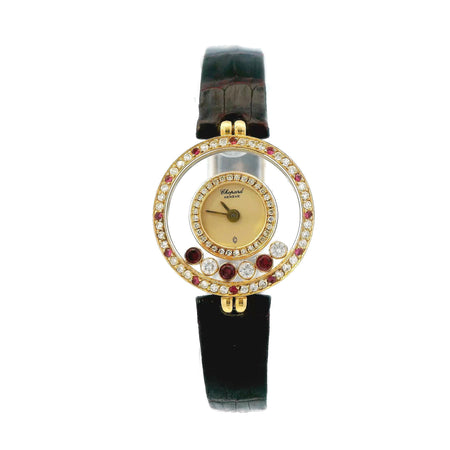 Chopard Happy Diamonds 18k YG Ruby 4191 4054