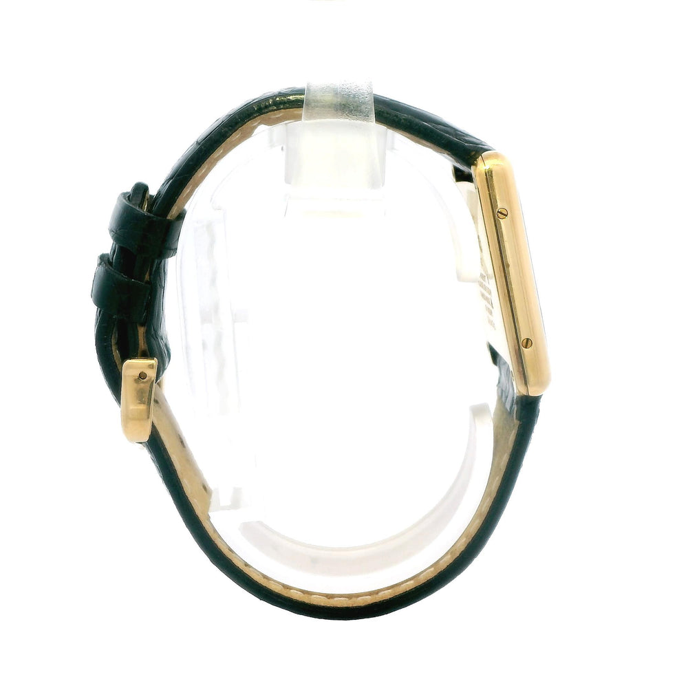 Cartier Tank Vermeil on Leather