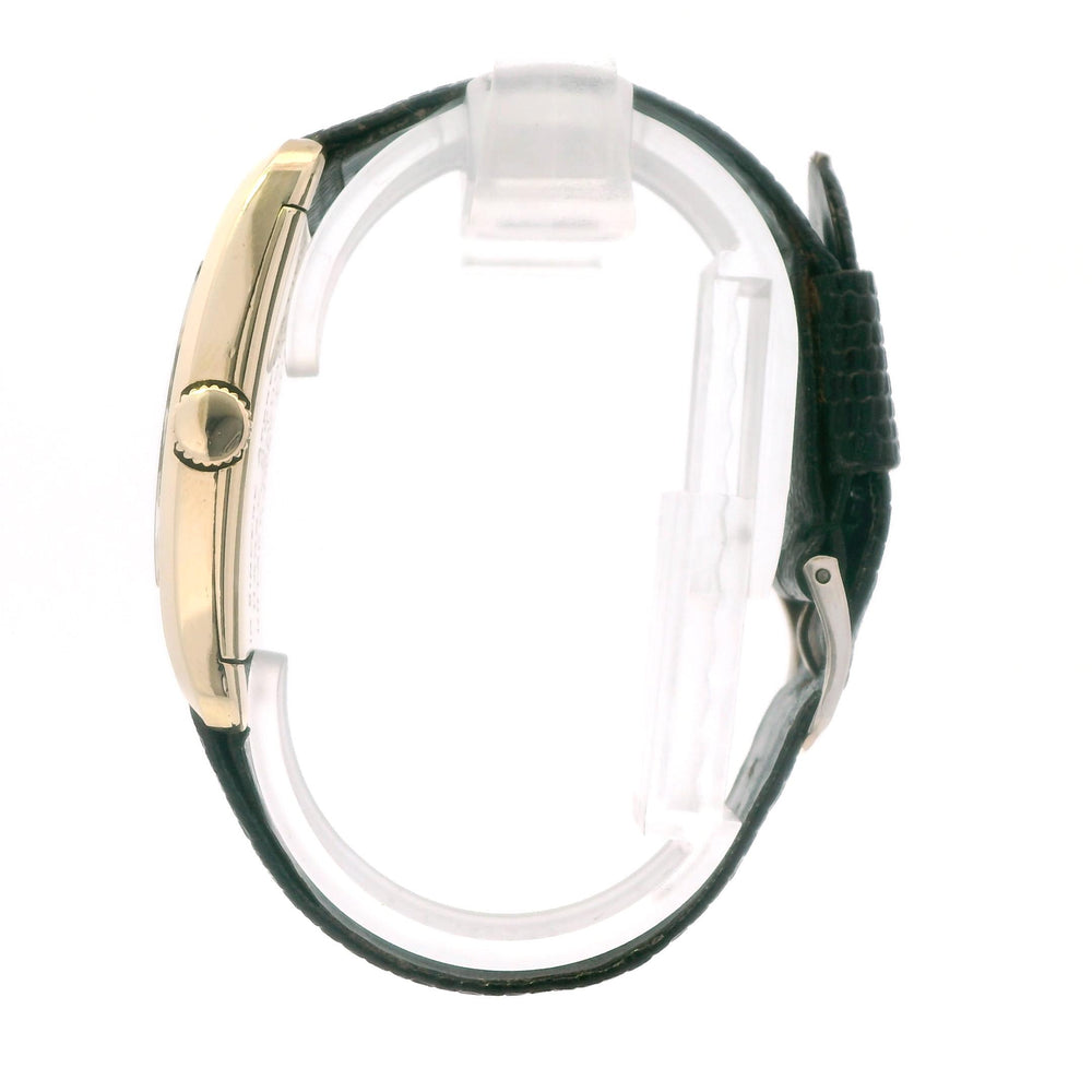Movado Curviplan Art Deco 23mm 14k GF Engraved Back