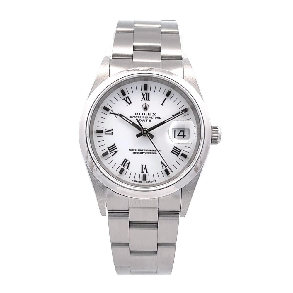 Rolex Date 36mm Stainless Steel 15200