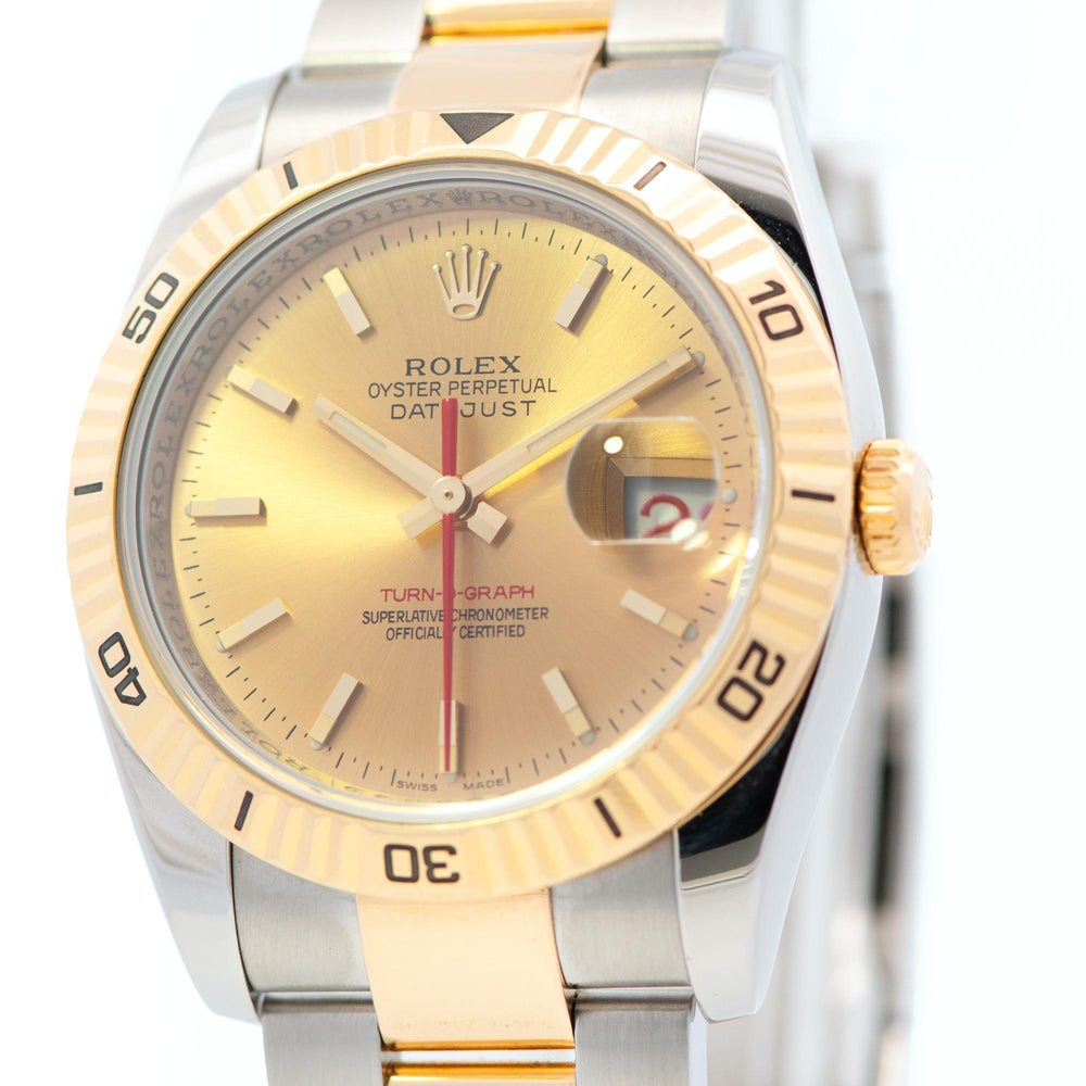 Rolex Datejust Turn-o-Graph SS/YG 116263 Tag