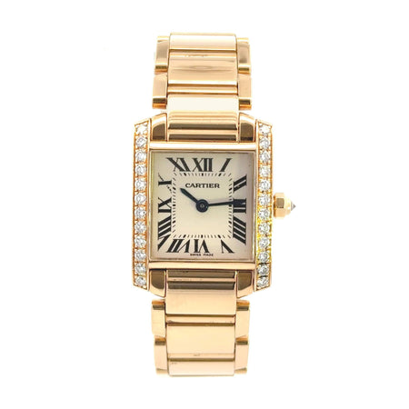 Cartier Tank Francaise 18k Yellow Gold Diamond 2385