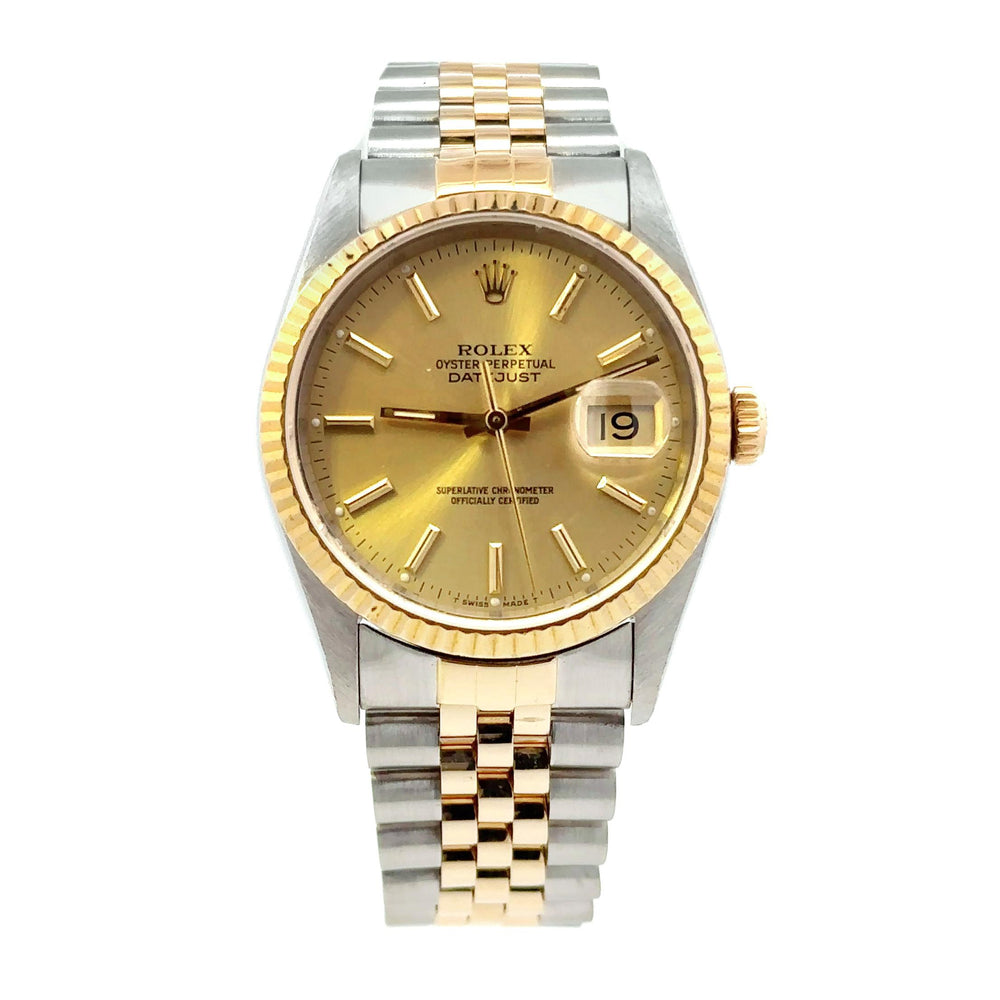 Rolex Datejust 36mm SS/Yellow Gold 16233