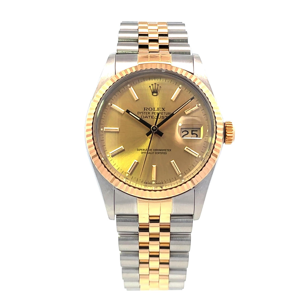 Rolex Datejust 36mm SS/Yellow Gold 16013