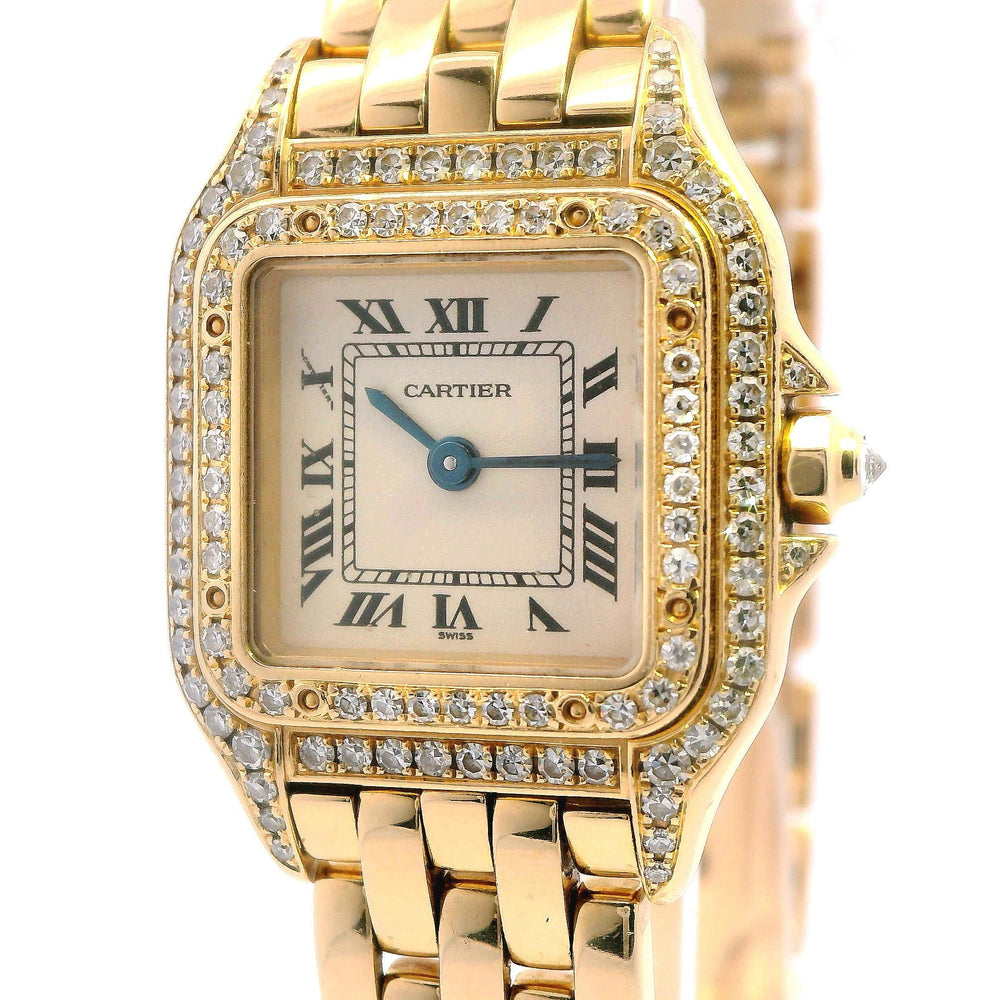 Cartier Panthere 27mm 18k YG Diamond 1280