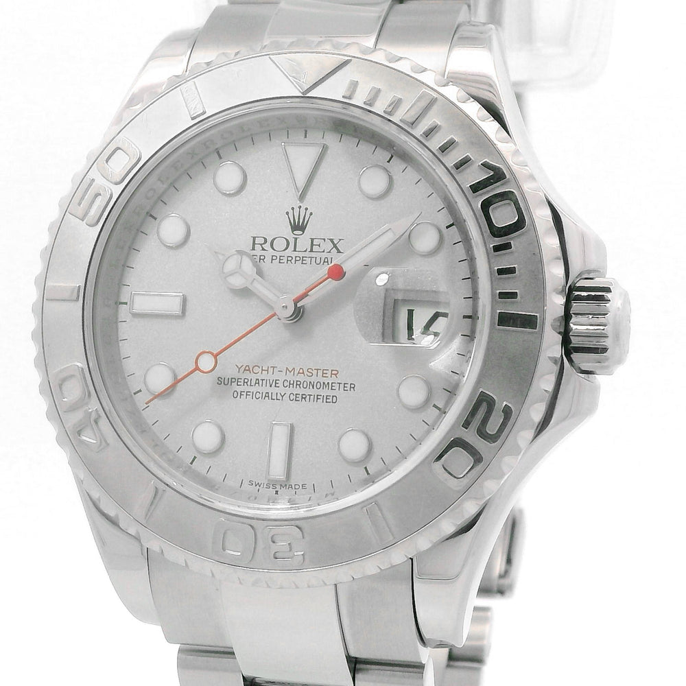 Rolex Yachtmaster 40mm Stainless Steel with Platinum Bezel 16622