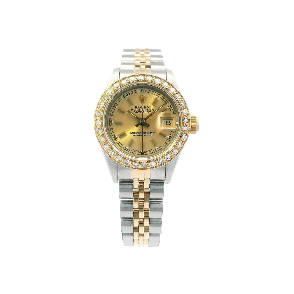 Rolex Ladies Datejust 26mm Diamond Bezel SS/YG