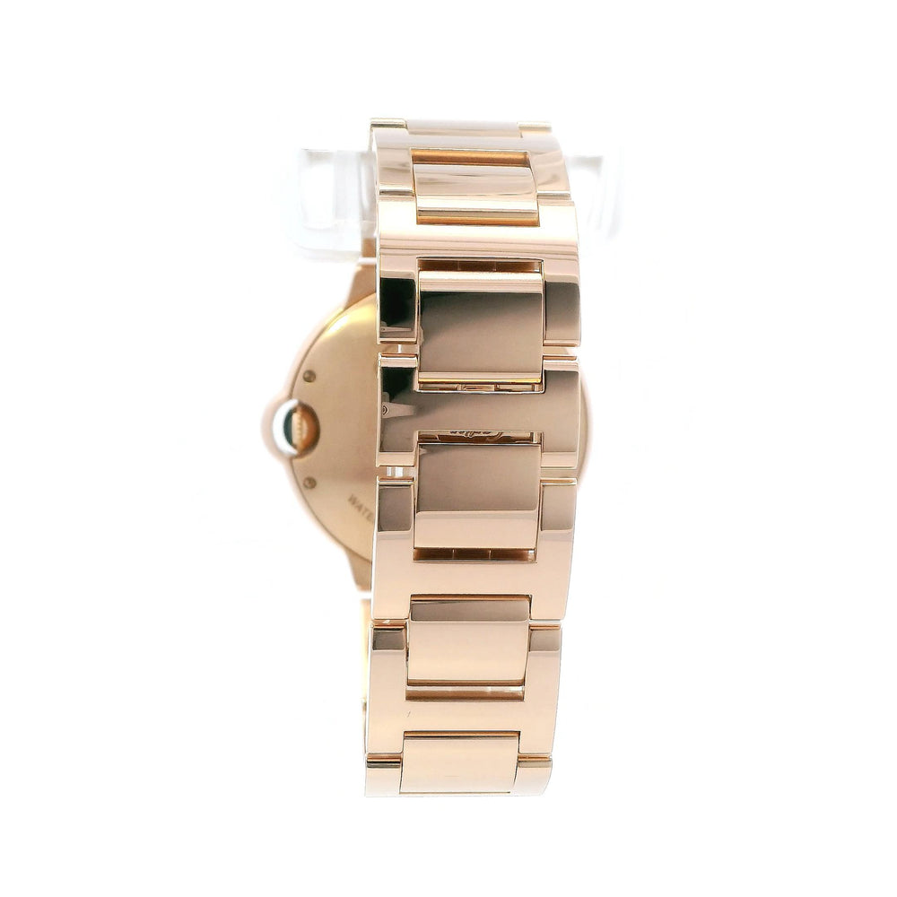 Cartier Balon Bleu 18k Rose Gold Diamond Bezel