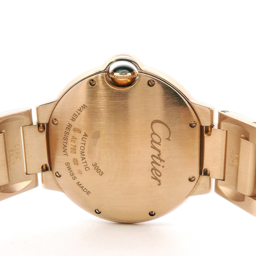 Cartier Balon Bleu 18k Rose Gold Diamond Bezel