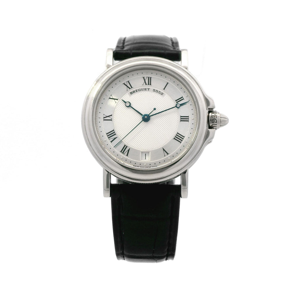 Breguet Marine 36mm 18k WG Engraved Back Custom Band