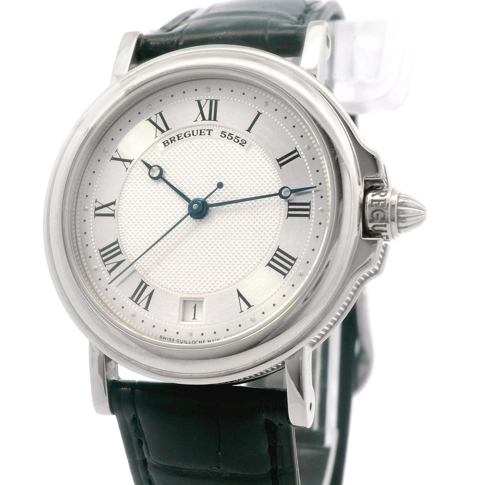 Breguet Marine 36mm 18k WG Engraved Back Custom Band