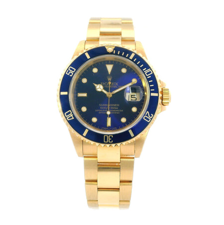 Rolex Sub 18k YG Blue