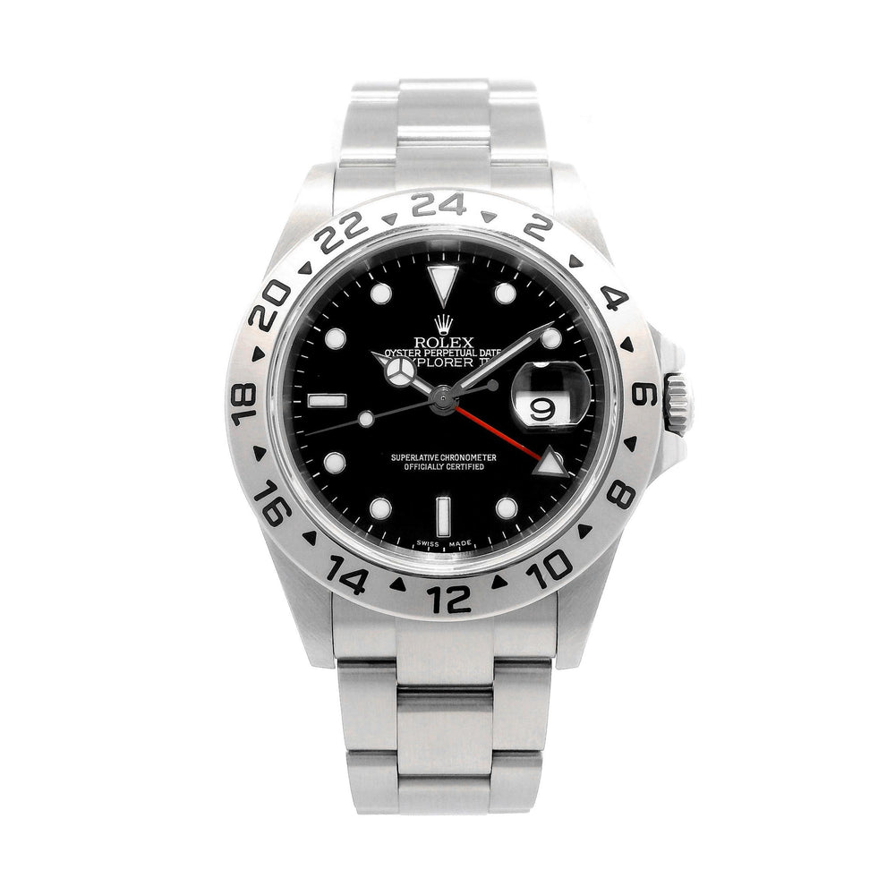 Rolex Explorer II SS 16570 Black Dial