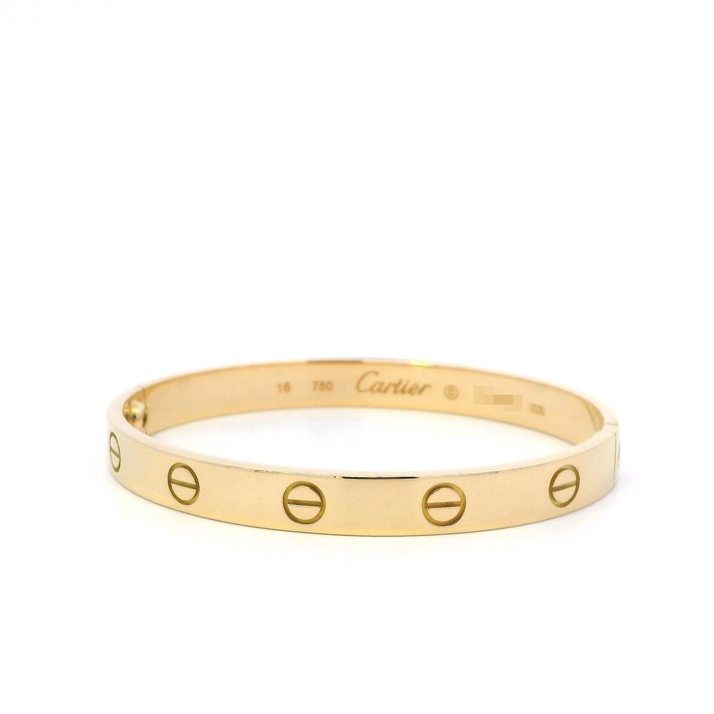 Cartier Love Bracelet 18k YG Size 16
