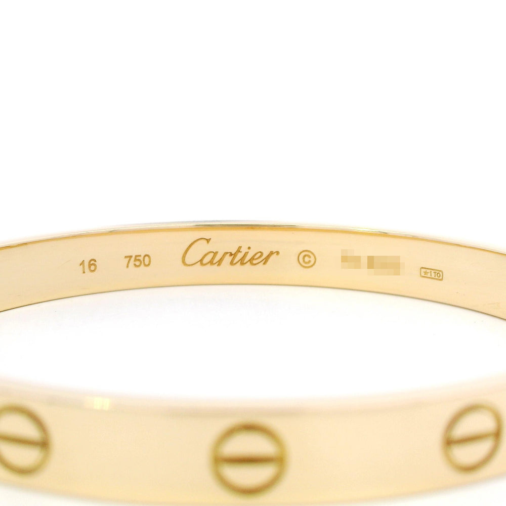 Cartier Love Bracelet 18k YG Size 16
