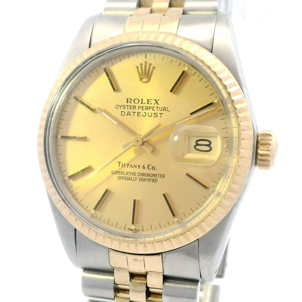 Rolex Datejust 16013 SS/YG 36mm Tiffany & Co Dial