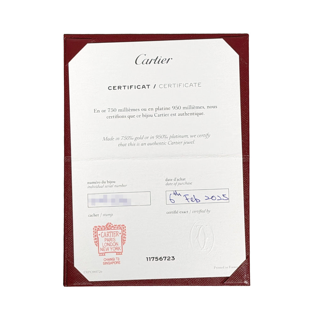 Cartier Juste un Clou Nail 18k WG Bracelet