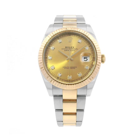 Rolex Datejust 41mm SS/YG Diamond Dial 126333