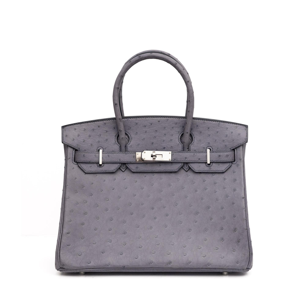 Hermès Birkin 30 Gris Ostrich (2011)